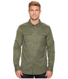 Columbia Pilsner Lodge Long Sleeve Shirt (surplus Green Heather) Men's Long Sleeve Button Up