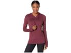 Aventura Clothing Zahara Solid Hoodie (prune) Women's Sweatshirt