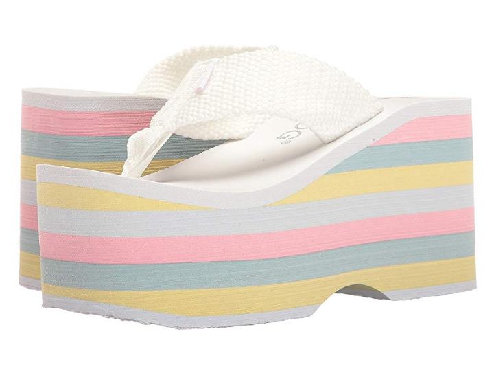 Rocket Dog Bigtop (white/pastel Multi Eva Webbing) Women's Sandals