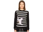 Sonia Rykiel Face Intarsia Pull (black/beige/mauve) Women's Clothing
