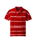 Polo Ralph Lauren Kids Tie-dye Cotton Mesh Polo (big Kids) (rl2000 Red Multi) Boy's Clothing