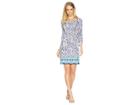 Lilly Pulitzer Hollee Dress (bright Navy Pineapple Party Engineered Knit) Women's Dress