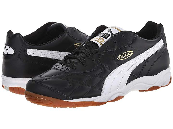 Puma King Indoor It (black/white/gold) Men's Soccer Shoes