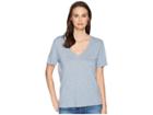 Splendid Slub V-neck Tee (dusk Blue) Women's T Shirt