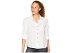 Prana Fillary Top (white) Women's Long Sleeve Button Up