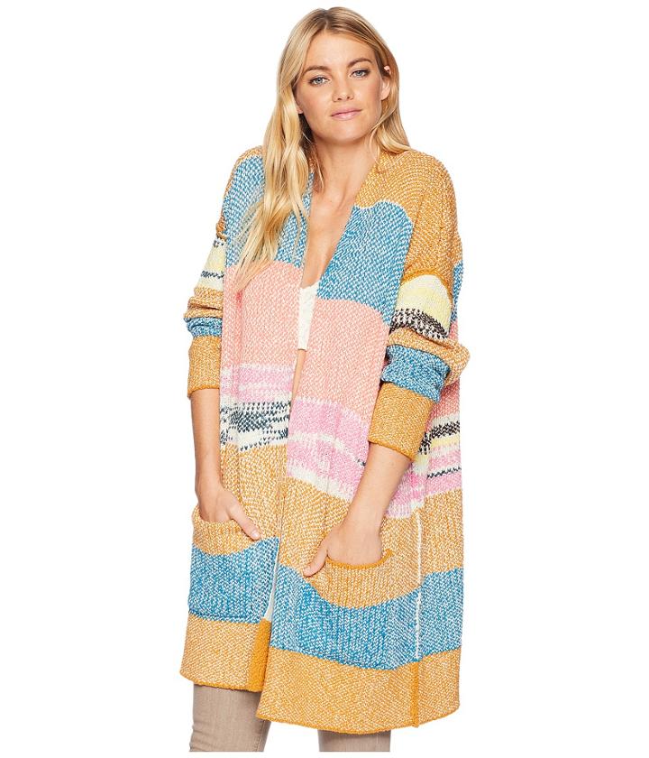 Free People Think Twice Cardigan (multi) Women's Sweater