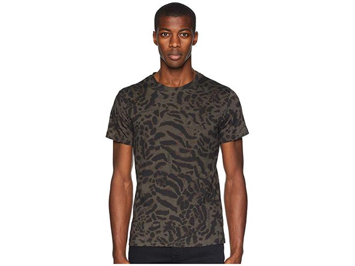 Versace Jeans Tiger Print T-shirt (thyme) Men's T Shirt