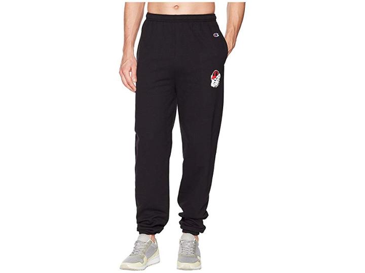 Champion College Georgia Bulldogs Eco(r) Powerblend(r) Banded Pants (black) Men's Casual Pants