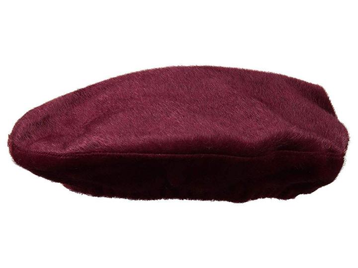 Bcbgmaxazria Faux Pony Beret (wine) Berets
