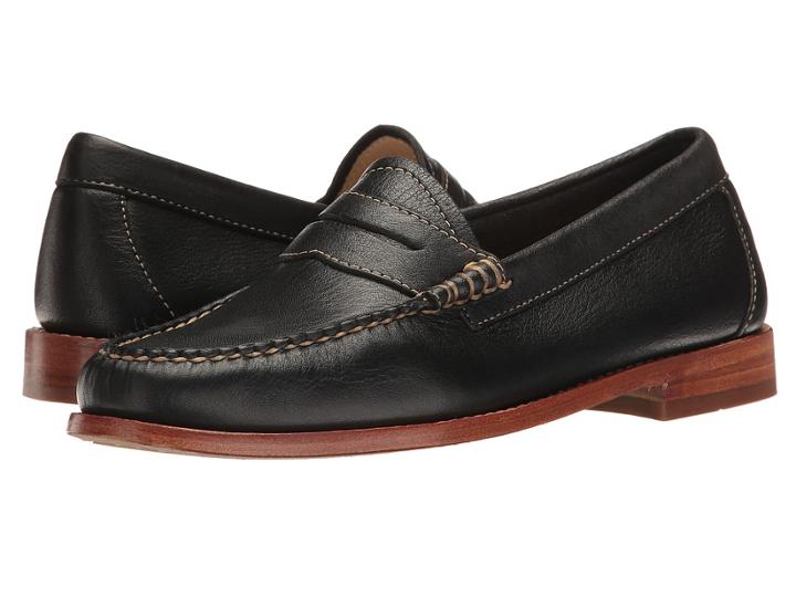 G.h. Bass & Co. Whitney Weejuns (black Soft Tumbled Leather) Women's Shoes