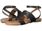 Cc Corso Como Pennisula (black Brushed Leather) Women's Sandals