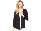 Lilla P 3/4 Sleeve Cardigan (black) Women's Sweater