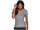 Adidas Tech Tee (dark Grey Heather/black) Women's T Shirt