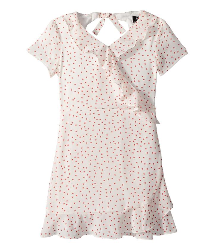 Bardot Junior Allira Spot Dress (big Kids) (white/red Spot) Girl's Dress