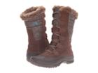 The North Face Nuptse Purna (dark Earth Brown/storm Blue (prior Season)) Women's Cold Weather Boots