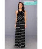 Michael Stars Harlow Stripe Maxi Dress (black) Women's Dress
