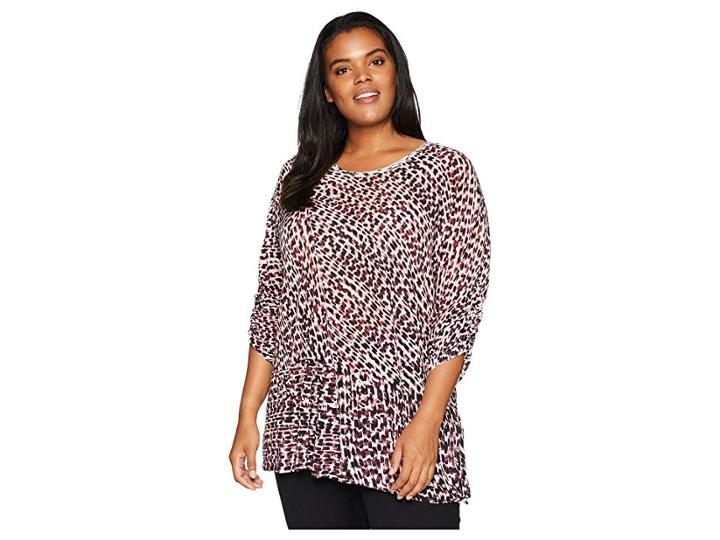 Nic+zoe Plus Size Ophelia Top (multi) Women's Clothing