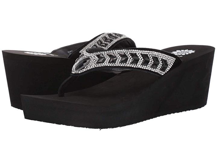 Yellow Box Belmac (black/clear) Women's Sandals