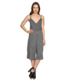 Culture Phit Tamsin Spaghetti Strap Jumper With Strappy Back (heather Grey) Women's Jumpsuit & Rompers One Piece