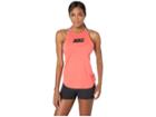 Nike Training Elastika Sport Distort Graphic Tank (ember Glow/black) Women's Clothing