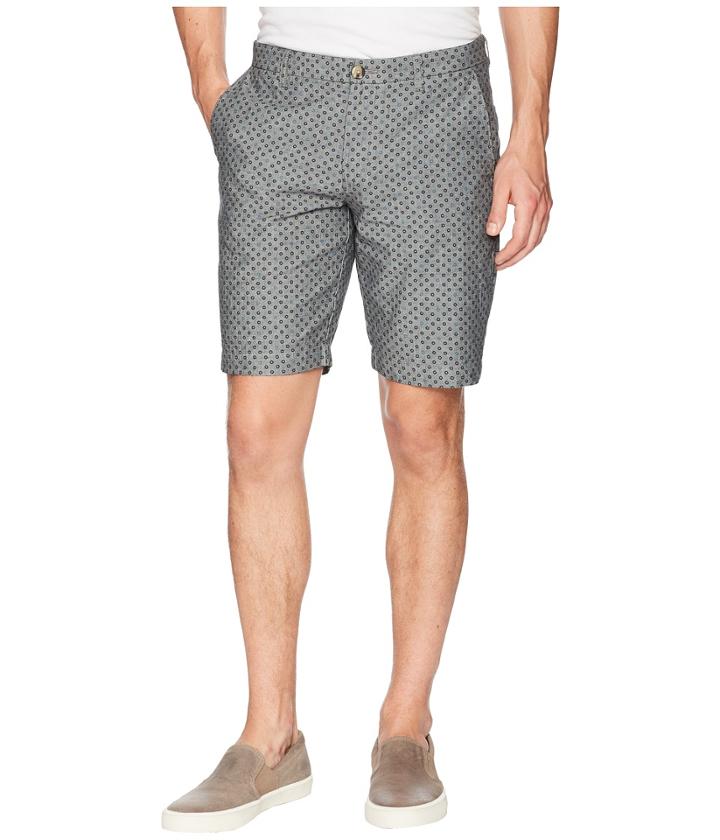 Ben Sherman Micro Print Chambray Shorts (true Indigo Marl) Men's Shorts
