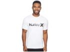 Hurley One Only Short Sleeve Surf Shirt (white) Men's Swimwear