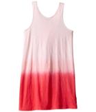 Splendid Littles Dip-dye Cross Back Dress (little Kids) (dark Coral) Girl's Dress