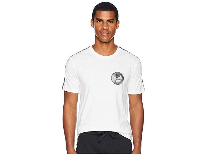 Versace Collection Taping Detail Tee (black) Men's T Shirt