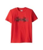 Under Armour Kids Football Overlay Short Sleeve Tee (big Kids) (red/black) Boy's T Shirt