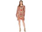 Hale Bob Odile Medallion Burnout Dress (red) Women's Dress