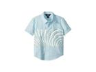 Volcom Kids Blocked Short Sleeve Shirt (toddler/little Kids) (arctic Blue) Boy's Short Sleeve Button Up
