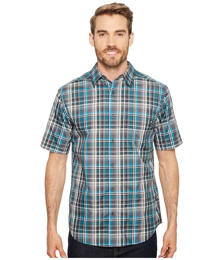 Marmot Dobson S/s (steel Onyx) Men's Short Sleeve Button Up