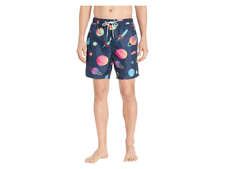 U.s. Surf Club Space Swim Shorts (classic Navy) Men's Swimwear