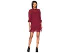Kensie Crinkle Dot Dress Ks0k8389 (berry Juice) Women's Dress