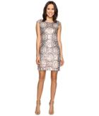 Rsvp Pleasant Pattern Dress W/ Sequin (pink Multi) Women's Dress