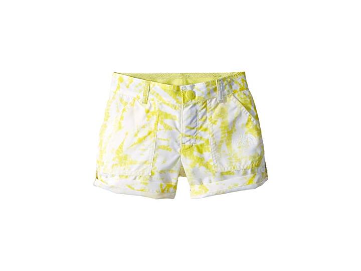 The North Face Kids Amphibious Shorts (little Kids/big Kids) (stinger Yellow Fern Print (prior Season)) Girl's Shorts