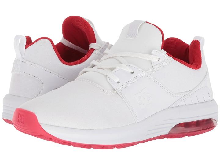 Dc Heathrow Ia Tx Se (white/white/athletic Red) Women's Skate Shoes