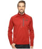 The North Face Canyonlands 1/2 Zip (cardinal Red Heather) Men's Long Sleeve Pullover