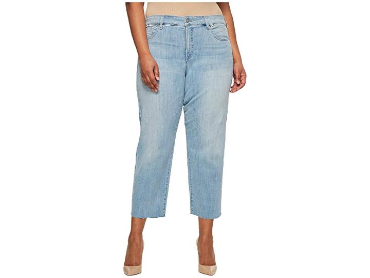 Nydj Plus Size Plus Size Jenna Straight Ankle W/ Raw Hem In Wanderlust (wanderlust) Women's Jeans