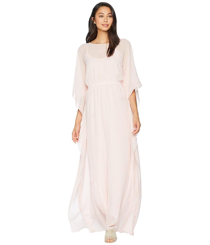 Juicy Couture Georgette Caftan Dress (soft Pink) Women's Dress