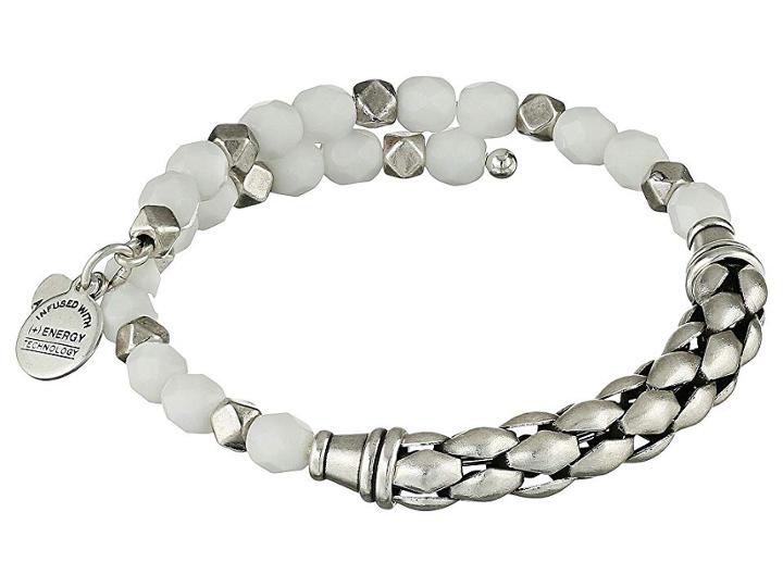 Alex And Ani Calypso Beaded Wrap Bangle (conch) Bracelet