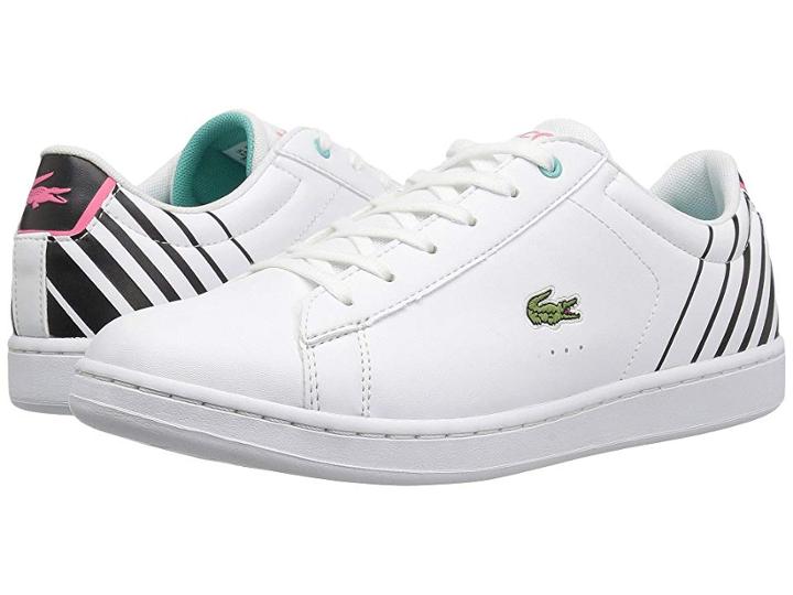 Lacoste Kids Carnaby Evo (little Kid/big Kid) (white/black) Kids Shoes