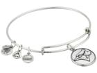 Alex And Ani Mlb(r) Toronto Blue Jays Charm Bangle (rafaelian Silver Finish) Bracelet