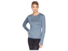 Asics Thermopolistm Plus Long Sleeve Top (ironclad Heather) Women's Long Sleeve Pullover