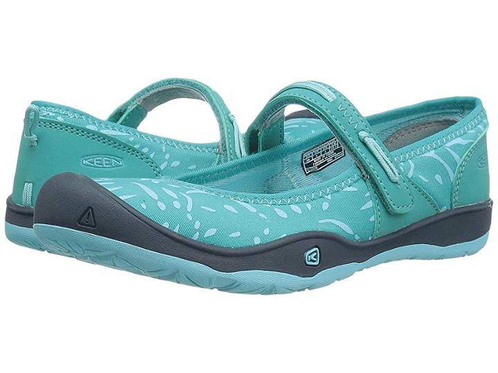 Keen Kids Moxie Mary Jane (little Kid/big Kid) (viridian/dress Blues) Girl's Shoes