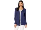 Bobeau Cardigan With Side Buttons (navy) Women's Sweater
