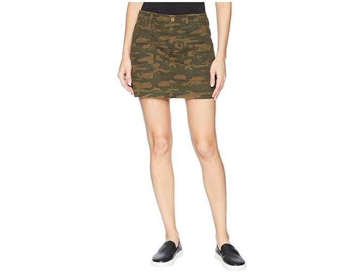 Sanctuary Skirt With Release Hem (mother Nature Camo) Women's Skirt