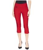 Lisette L Montreal Solid Magical Lycra(r) Capri Pants (red) Women's Casual Pants