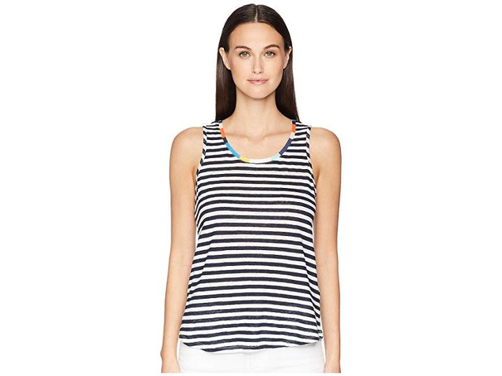 Splendid Splendid X Margherita Missoni Ciao Bella Tank Top (natural/navy) Women's Sleeveless