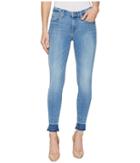 7 For All Mankind The Ankle Skinny W/ Trousers Shadow Hem In East Village (east Village) Women's Jeans